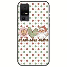 Peace Love Santa TCL 40 NXTPAPER 5G Black TPU (Μαύρη Σιλικόνη)