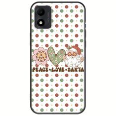 Peace Love Santa TCL 305i Black TPU (Μαύρη Σιλικόνη)