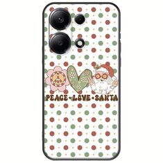 Peace Love Santa Xiaomi Redmi Note 13 Pro 4G Black TPU (Μαύρη Σιλικόνη)