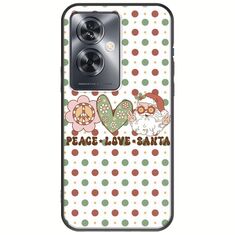 Peace Love Santa Oppo A79 5G Black TPU (Μαύρη Σιλικόνη)