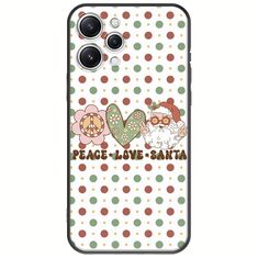 Peace Love Santa Xiaomi Redmi 12 5G Black TPU (Μαύρη Σιλικόνη)