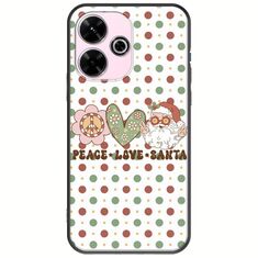 Peace Love Santa Xiaomi Redmi 13 4G Black TPU (Μαύρη Σιλικόνη)