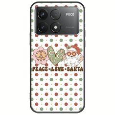 Peace Love Santa Xiaomi Poco F6 Pro 5G Black TPU (Μαύρη Σιλικόνη)