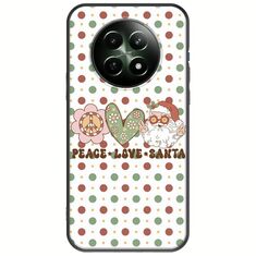 Peace Love Santa Realme 12 5G Black TPU (Μαύρη Σιλικόνη)