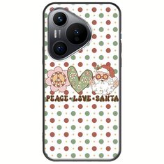 Peace Love Santa Huawei Pura 70 Black TPU (Μαύρη Σιλικόνη)