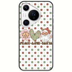 Peace Love Santa Huawei Pura 70 Pro Black TPU (Μαύρη Σιλικόνη)