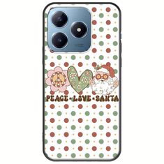 Peace Love Santa Realme C63 Black TPU (Μαύρη Σιλικόνη)
