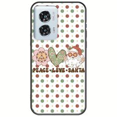 Peace Love Santa Motorola Edge 50 Fusion 5G Black TPU (Μαύρη Σιλικόνη)