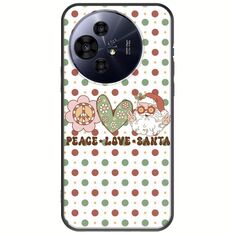 Peace Love Santa TCL 50 PRO NXTPAPER 5G Black TPU (Μαύρη Σιλικόνη)