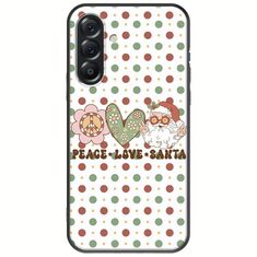 Peace Love Santa Samsung Galaxy A56 5G Black TPU (Μαύρη Σιλικόνη)