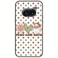 Peace Love Santa Nothing Phone (2a) 5G Black TPU (Μαύρη Σιλικόνη)