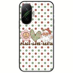 Peace Love Santa Xiaomi Poco F7 5G Black TPU (Μαύρη Σιλικόνη)