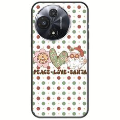 Peace Love Santa TCL 60R 5G Black TPU (Μαύρη Σιλικόνη)