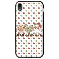 Peace Love Santa iPhone XR Groove TPU (Tempered Glass και TPU)