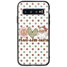 Peace Love Santa Samsung Galaxy S10 Plus Groove TPU (Tempered Glass και TPU)