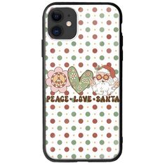Peace Love Santa iPhone 11 Groove TPU (Tempered Glass και TPU)