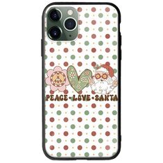 Peace Love Santa iPhone 11 Pro Groove TPU (Tempered Glass και TPU)