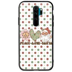 Peace Love Santa Xiaomi Redmi Note 8 Pro Groove TPU (Tempered Glass και TPU)