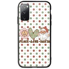 Peace Love Santa Samsung Galaxy S20 Groove TPU (Tempered Glass και TPU)
