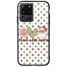 Peace Love Santa Samsung Galaxy S20 Ultra Groove TPU (Tempered Glass και TPU)
