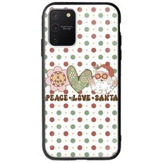 Peace Love Santa Samsung Galaxy S10 Lite Groove TPU (Tempered Glass και TPU)