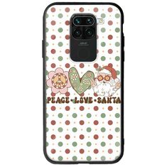Peace Love Santa Xiaomi Redmi Note 9 Groove TPU (Tempered Glass και TPU)