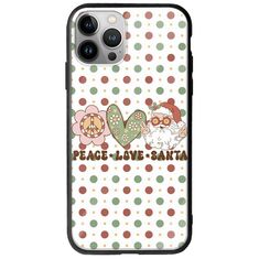 Peace Love Santa iPhone 12 Pro Max Groove TPU (Tempered Glass και TPU)