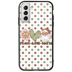 Peace Love Santa Samsung Galaxy S21 Plus Groove TPU (Tempered Glass και TPU)