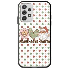 Peace Love Santa Samsung Galaxy A32 5G Groove TPU (Tempered Glass και TPU)