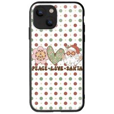Peace Love Santa iPhone 13 mini Groove TPU (Tempered Glass και TPU)