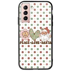 Peace Love Santa Samsung Galaxy S22 Groove TPU (Tempered Glass και TPU)