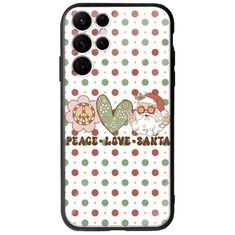 Peace Love Santa Samsung Galaxy S22 Ultra Groove TPU (Tempered Glass και TPU)