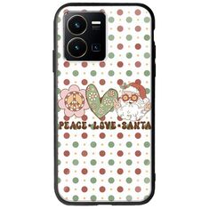 Peace Love Santa Vivo Y35 Groove TPU (Tempered Glass και TPU)