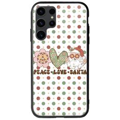 Peace Love Santa Samsung Galaxy S23 Ultra 5G Groove TPU (Tempered Glass και TPU)