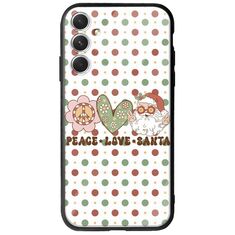 Peace Love Santa Samsung Galaxy A34 5G Groove TPU (Tempered Glass και TPU)