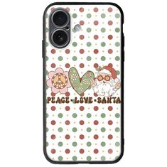 Peace Love Santa iPhone 17 Groove TPU (Tempered Glass και TPU)