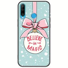 Believe In Magic Huawei P30 Lite Black TPU (Μαύρη Σιλικόνη)