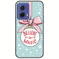 Believe In Magic Motorola Moto G85 5G Black TPU (Μαύρη Σιλικόνη)