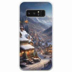 Cozy Christmas Village Samsung Galaxy Note 8 Flexible TPU (Διάφανη Σιλικόνη)