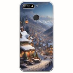 Cozy Christmas Village Huawei P Smart Flexible TPU (Διάφανη Σιλικόνη)