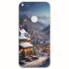 Cozy Christmas Village Google Pixel Flexible TPU (Διάφανη Σιλικόνη)