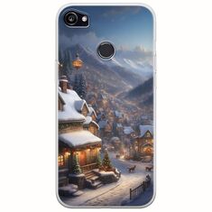 Cozy Christmas Village Google Pixel 2XL Flexible TPU (Διάφανη Σιλικόνη)