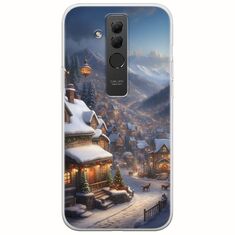 Cozy Christmas Village Huawei Mate 20 Lite Flexible TPU (Διάφανη Σιλικόνη)