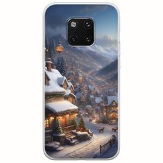 Cozy Christmas Village Huawei Mate 20 Pro Flexible TPU (Διάφανη Σιλικόνη)