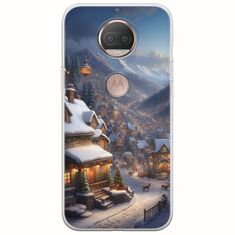 Cozy Christmas Village Motorola Moto G5S Flexible TPU (Διάφανη Σιλικόνη)