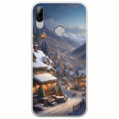 Cozy Christmas Village Huawei P Smart 2019 Flexible TPU (Διάφανη Σιλικόνη)