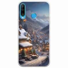 Cozy Christmas Village Huawei P30 Lite Flexible TPU (Διάφανη Σιλικόνη)