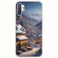 Cozy Christmas Village Samsung Galaxy Note 10 Plus Flexible TPU (Διάφανη Σιλικόνη)