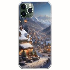 Cozy Christmas Village iPhone 11 Pro Flexible TPU (Διάφανη Σιλικόνη)