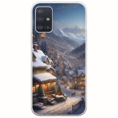 Cozy Christmas Village Samsung Galaxy A51 Flexible TPU (Διάφανη Σιλικόνη)